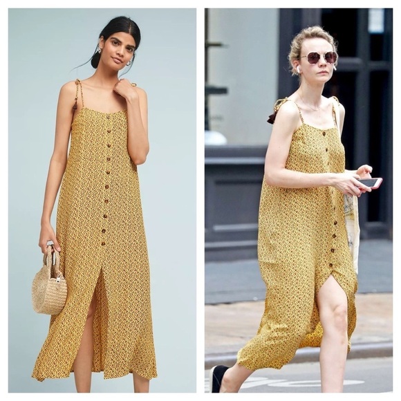 Faithfull the Brand / Arrieta slip dress Raquel Floral Print midi tassel Midi S - Picture 1 of 13